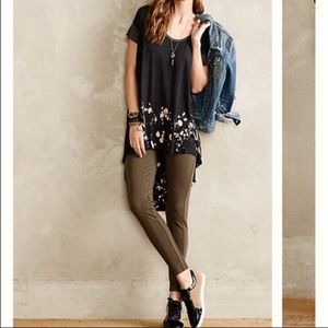 Anthropologie Pure and Good Olive Leggings, Small